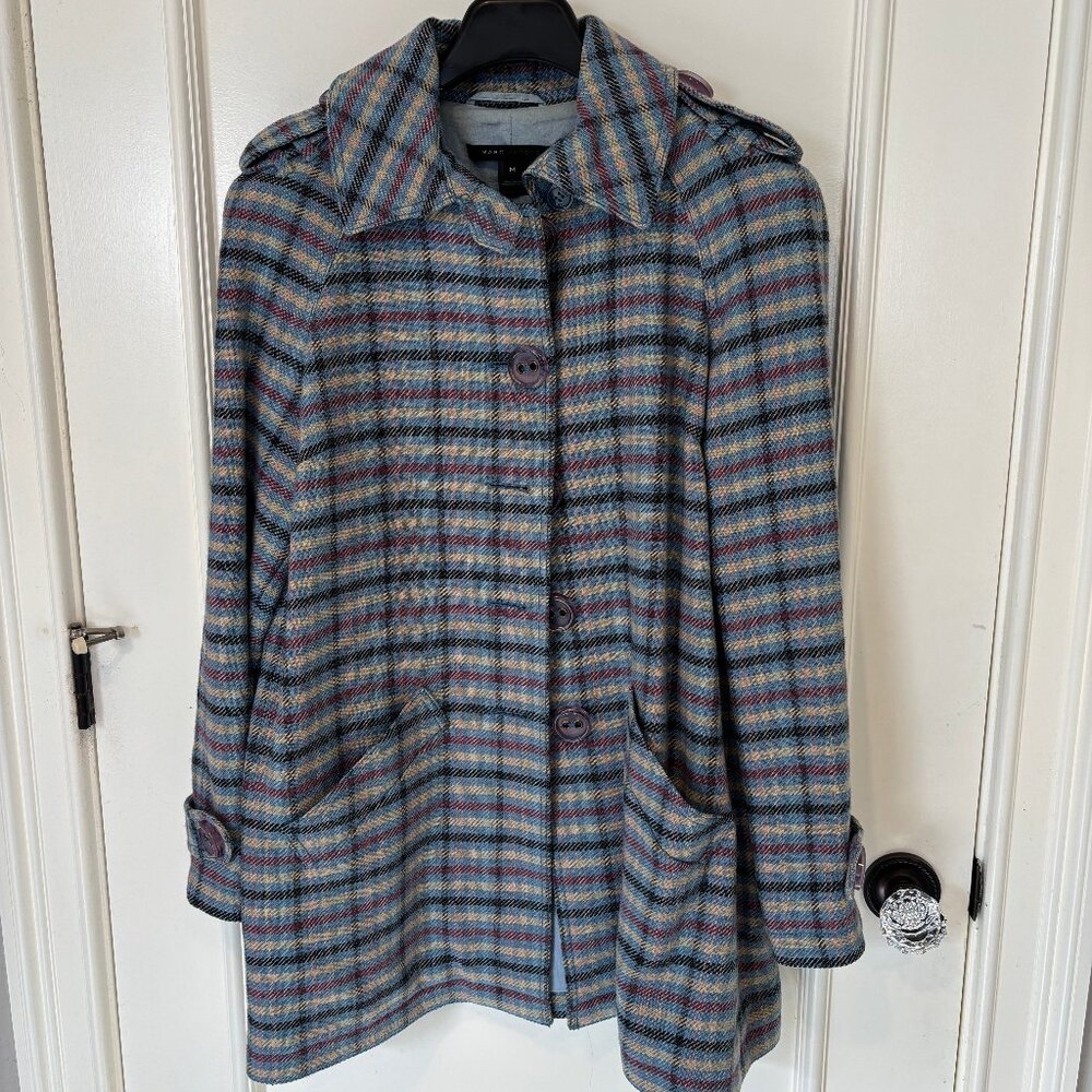 Marc Jacobs Plaid Wool Coat (M)
